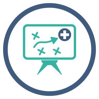 Sağlık stratejisi ekran çember simge