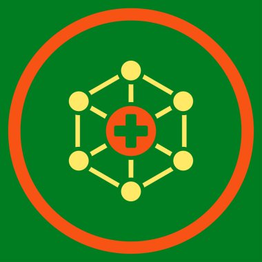 Tıbbi ağ çember simge