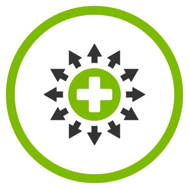 Eczane dağıtım çember simge