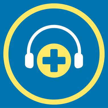 Hastane arama servisi simgesini daire