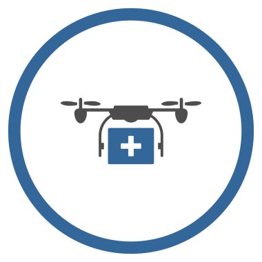 Tıbbi Nanocopter nakliye çember simge