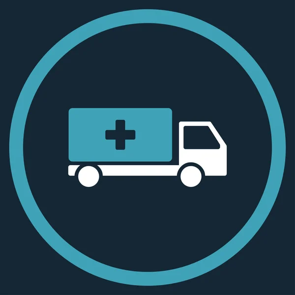 Medical Shipment Circled Icon — Stock Vector