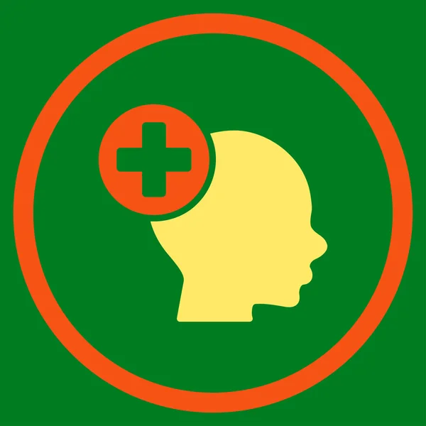 Ikona zaokrąglone głowy leczenie — Wektor stockowy