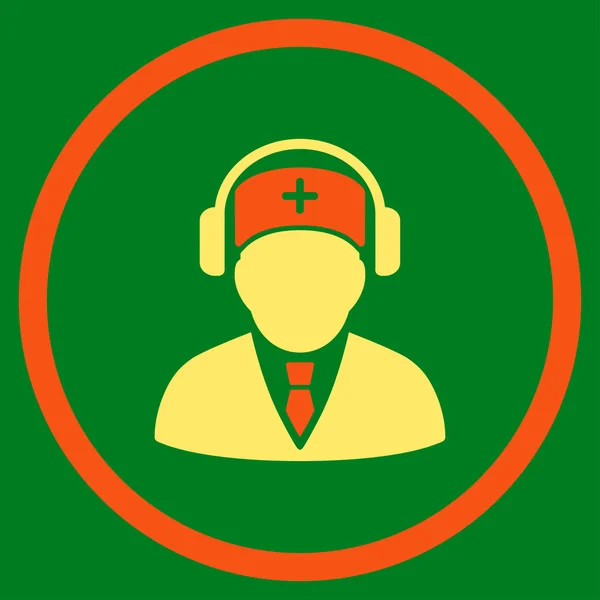 Centrum medyczne zaokrąglone ikona — Wektor stockowy