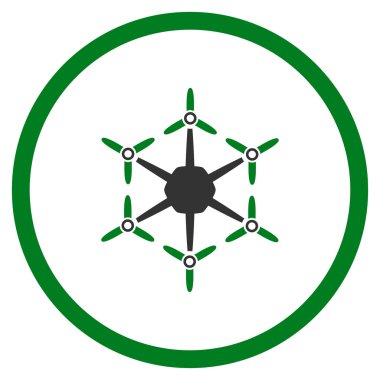 Hexacopter yuvarlak simge
