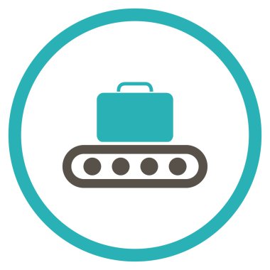 Bagaj konveyör çember simge