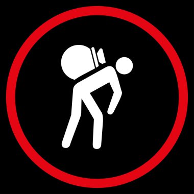 Porter iş simge yuvarlak