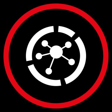 Bağlantıları diyagram simgesi daire