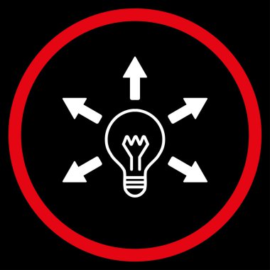 Işık fikir çember simge