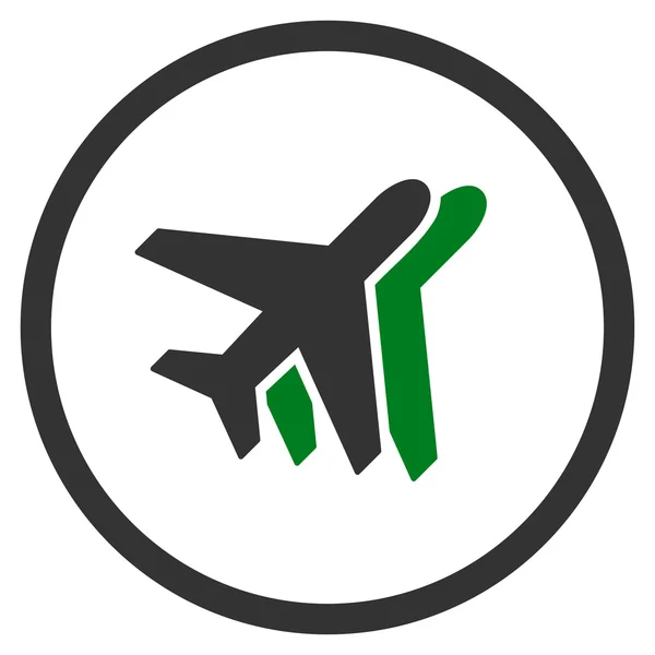 Légitársaságok bekarikázott ikon — Stock Fotó