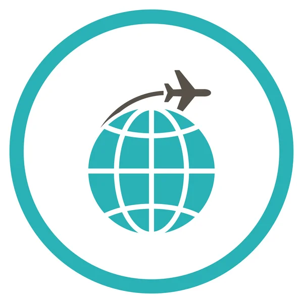 Icona internazionale di volo cerchiato — Foto Stock