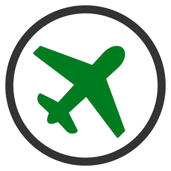 Airplane Circled Icon — Stock Photo, Image