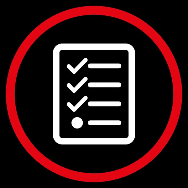 Checklist Rounded Icon — Stock Photo, Image
