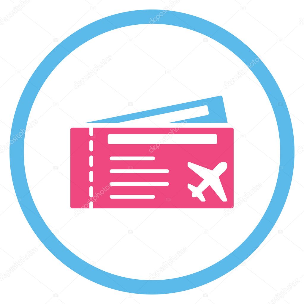 Airtickets Circled Icon