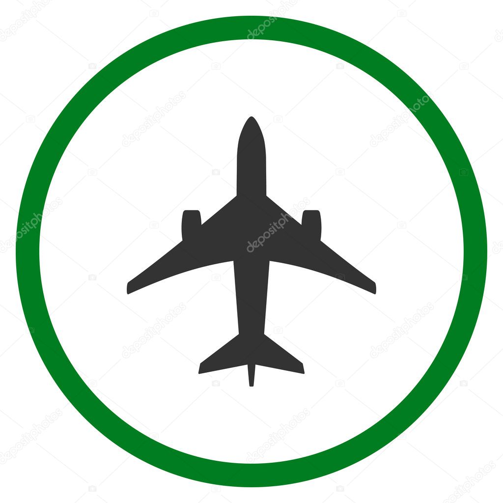 Jet Plane Rounded Icon