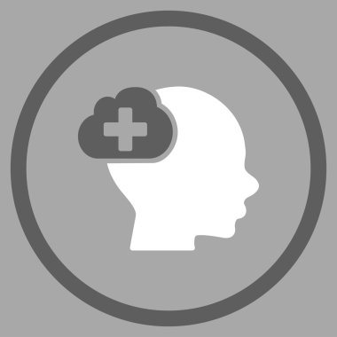 Tıbbi fikir yuvarlak simge