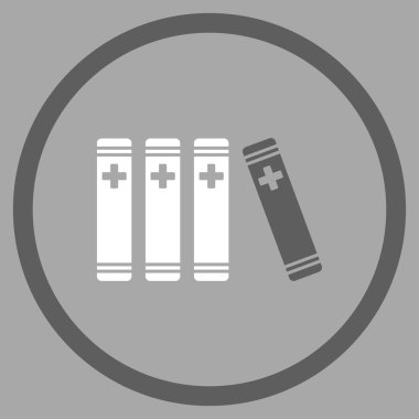 Tıbbi kitap simgesini daire