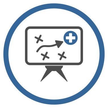 Sağlık stratejisi ekran çember simge