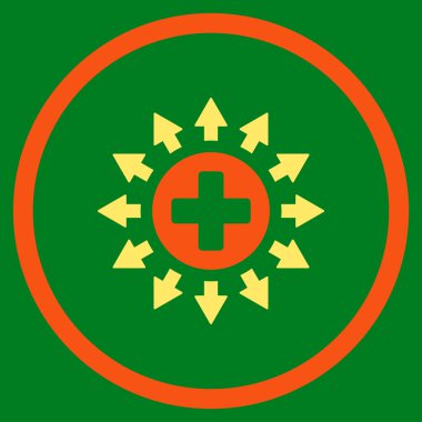 Eczane dağıtım yuvarlak simge