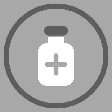 İlaç Phial yuvarlak simge