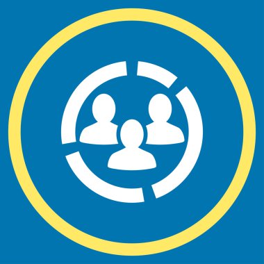 Demografi diyagramı çember simge