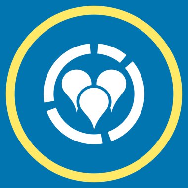 Geo diyagramı çember simge