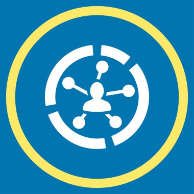 Bağlantıları yuvarlak simge diyagram