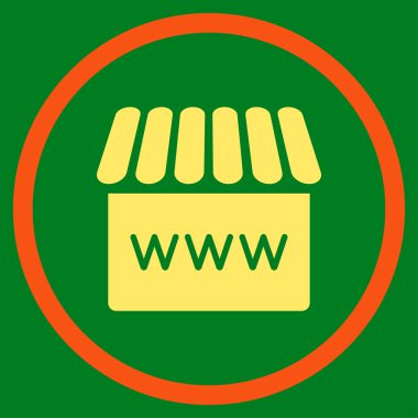 Webstore yuvarlak simge