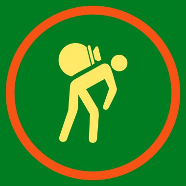 Porter iş simge yuvarlak