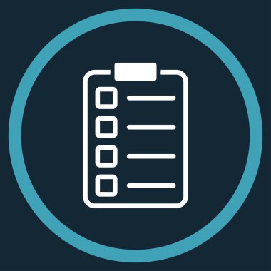 Sınav yuvarlak simge