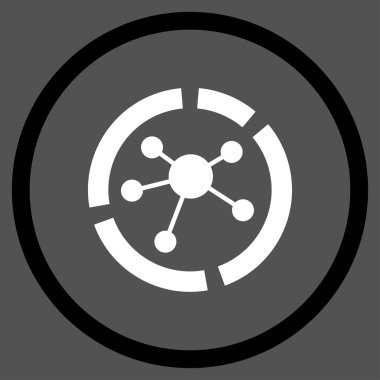 Bağlantıları diyagram simgesi daire