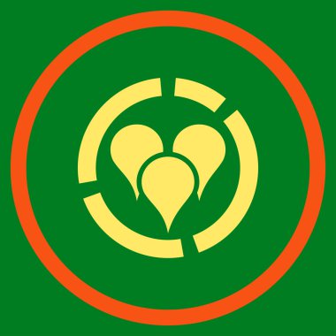 Geo diyagram simgesi yuvarlak