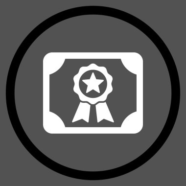 Sertifika yuvarlak simge