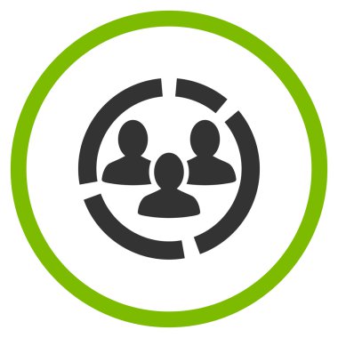 Demografi diyagramı çember simge