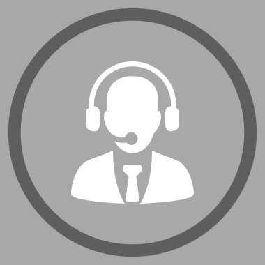 Çağrı Merkezi operatörü çember simge