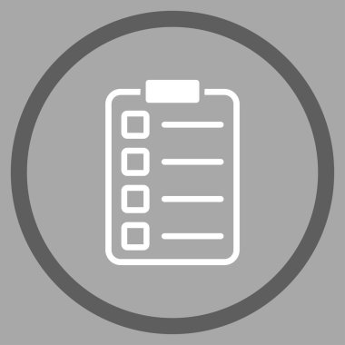 Sınav yuvarlak simge