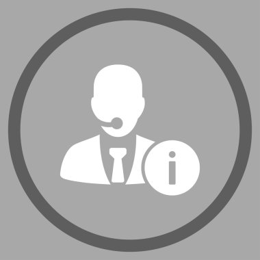 Resepsiyon yuvarlak simge yardım