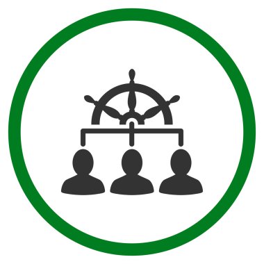 Personel yönetimi yuvarlak simgesini
