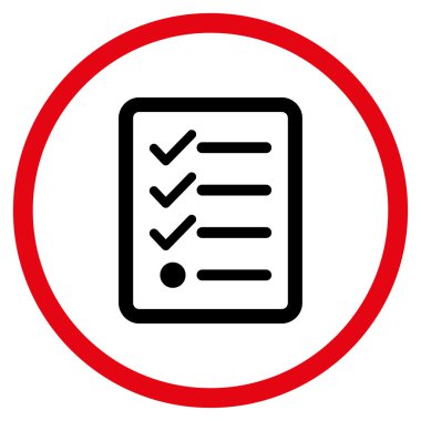 Denetim listesi çember simge