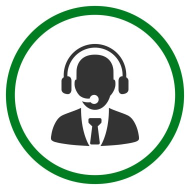 Çağrı Merkezi operatörü çember simge