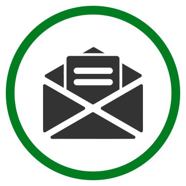 Açık posta yuvarlak simge