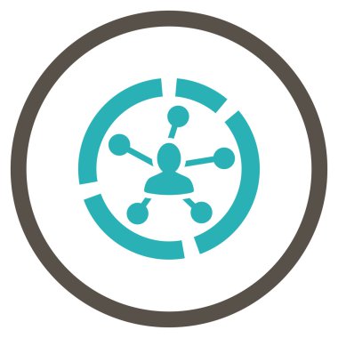 Bağlantıları yuvarlak simge diyagram