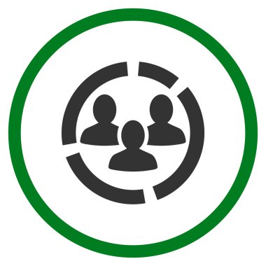 Demografi diyagramı çember simge