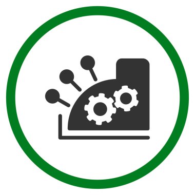 Yazar kasa yuvarlak simge