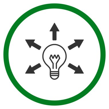 Işık fikir çember simge