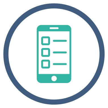 Mobil Test çember simge