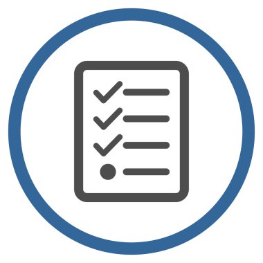 Denetim listesi çember simge