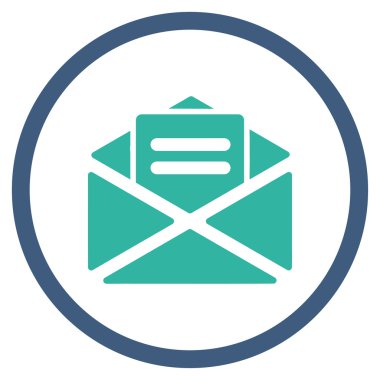 Açık posta yuvarlak simge