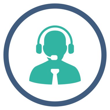 Destek operatör çember simge