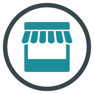 Mağaza cephe yuvarlak simge